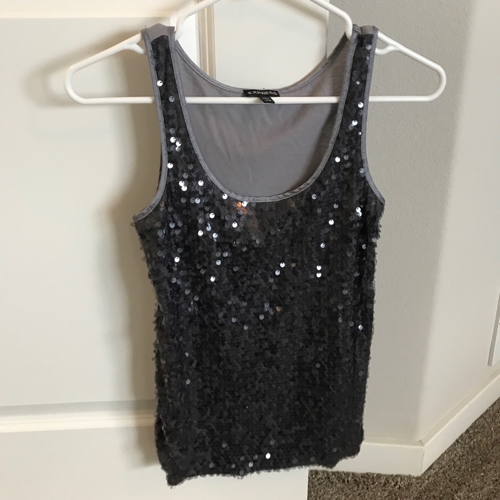 Express Sequin Tank Top